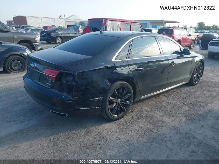 WAU44AFDXHN012822 2017 Audi A8 L 3.0T