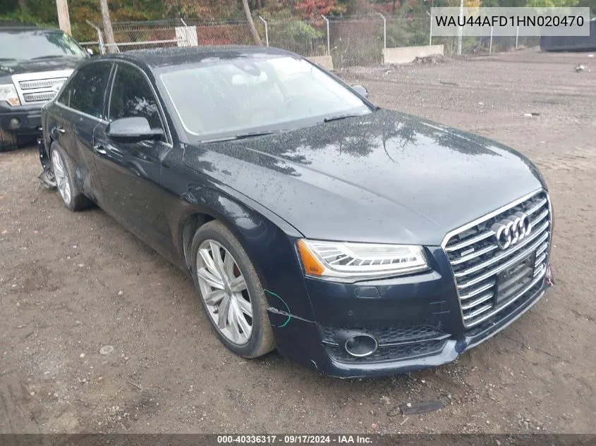 2017 Audi A8 L L 3.0T (Tiptronic) (No Longer Available For Ordering) VIN: WAU44AFD1HN020470 Lot: 40336317