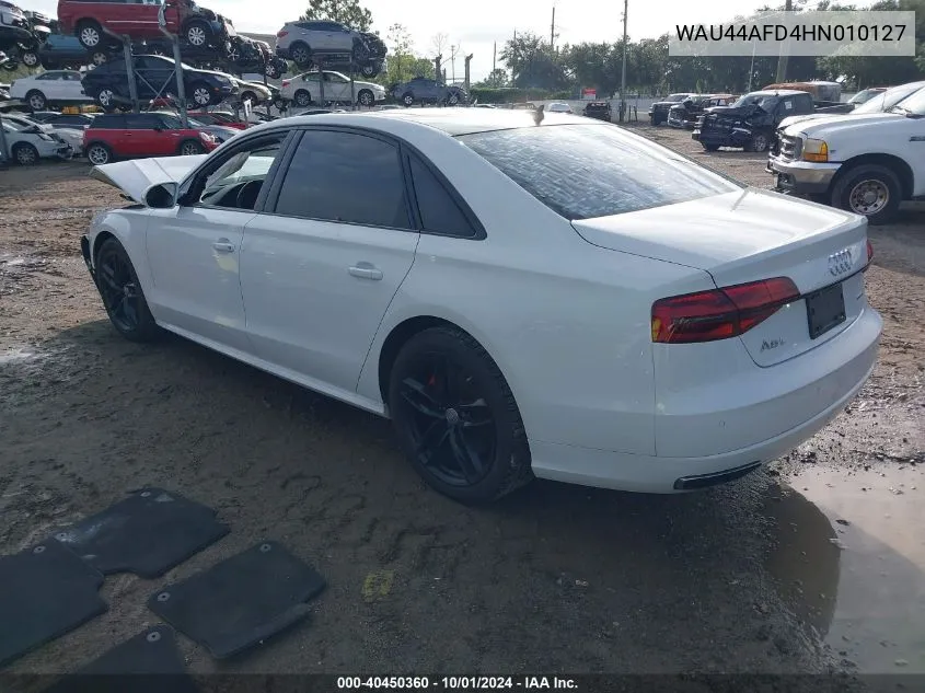 WAU44AFD4HN010127 2017 Audi A8 L Quattro