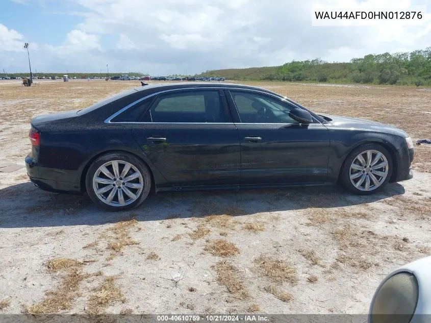 WAU44AFD0HN012876 2017 Audi A8 L 3.0T