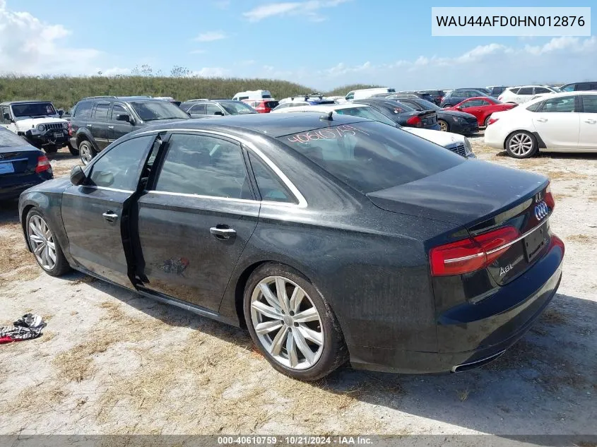 WAU44AFD0HN012876 2017 Audi A8 L 3.0T