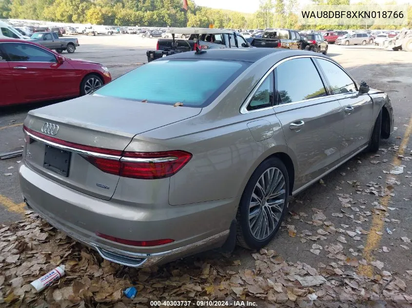 WAU8DBF8XKN018766 2019 Audi A8 L