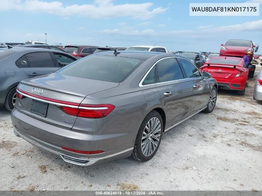 WAU8DAF81KN017175 2019 Audi A8 L 55