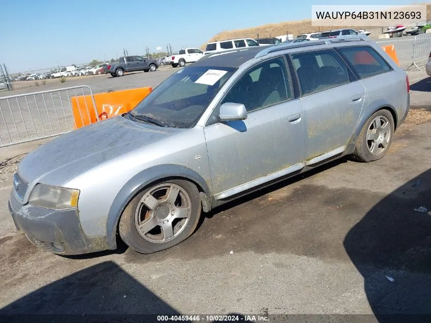 2001 Audi Allroad VIN: WAUYP64B31N123693 Lot: 40459446