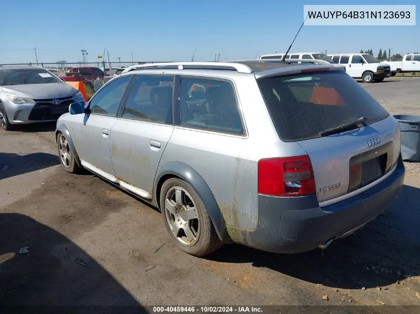 2001 Audi Allroad VIN: WAUYP64B31N123693 Lot: 40459446