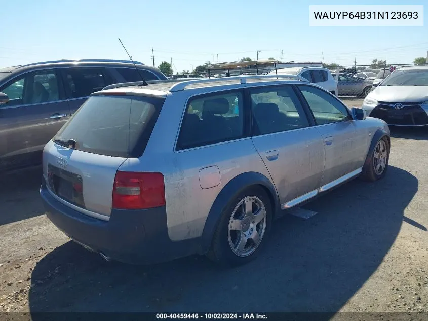 2001 Audi Allroad VIN: WAUYP64B31N123693 Lot: 40459446