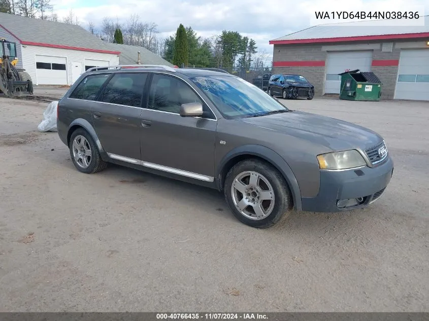 2004 Audi Allroad 2.7T VIN: WA1YD64B44N038436 Lot: 40766435