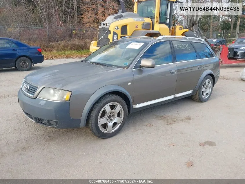 2004 Audi Allroad 2.7T VIN: WA1YD64B44N038436 Lot: 40766435