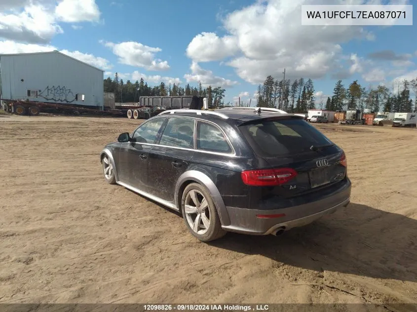 2014 Audi Allroad VIN: WA1UFCFL7EA087071 Lot: 12098826