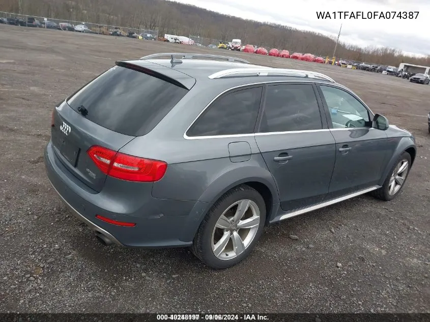 2015 Audi Allroad 2.0T Premium VIN: WA1TFAFL0FA074387 Lot: 40248197