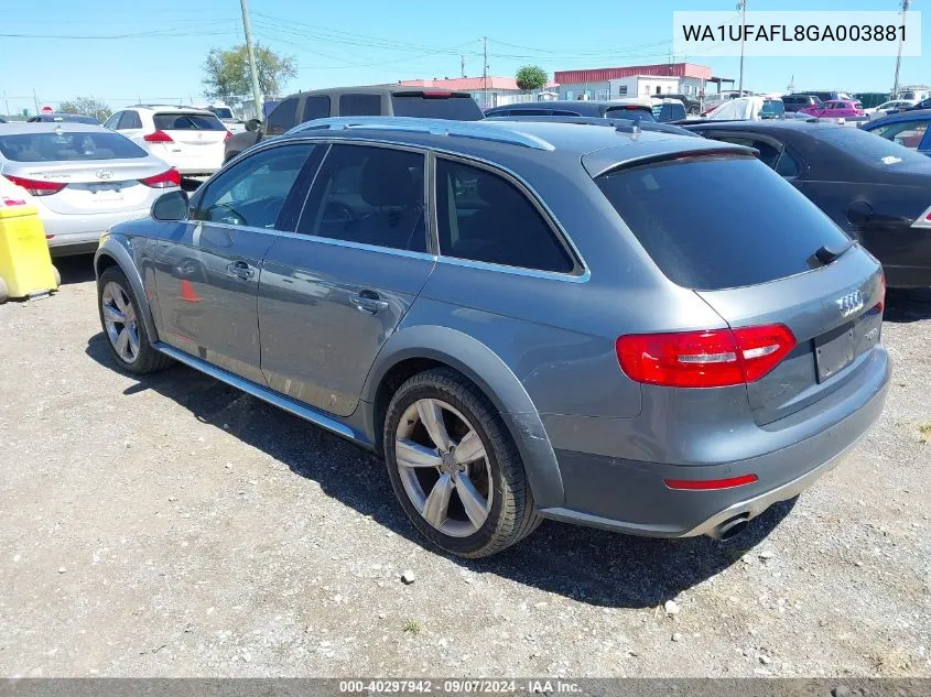 2016 Audi Allroad 2.0T Premium VIN: WA1UFAFL8GA003881 Lot: 40297942