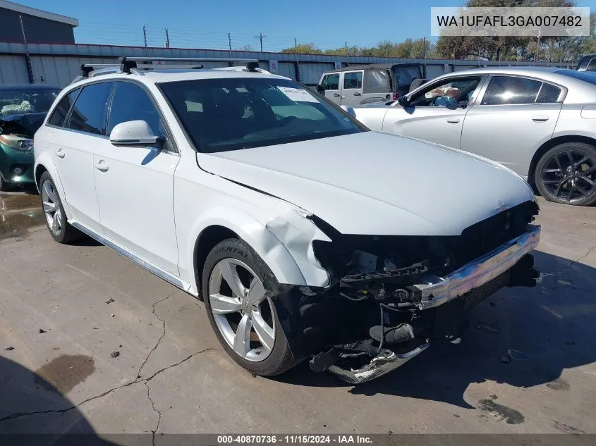 2016 Audi Allroad 2.0T Premium VIN: WA1UFAFL3GA007482 Lot: 40870736