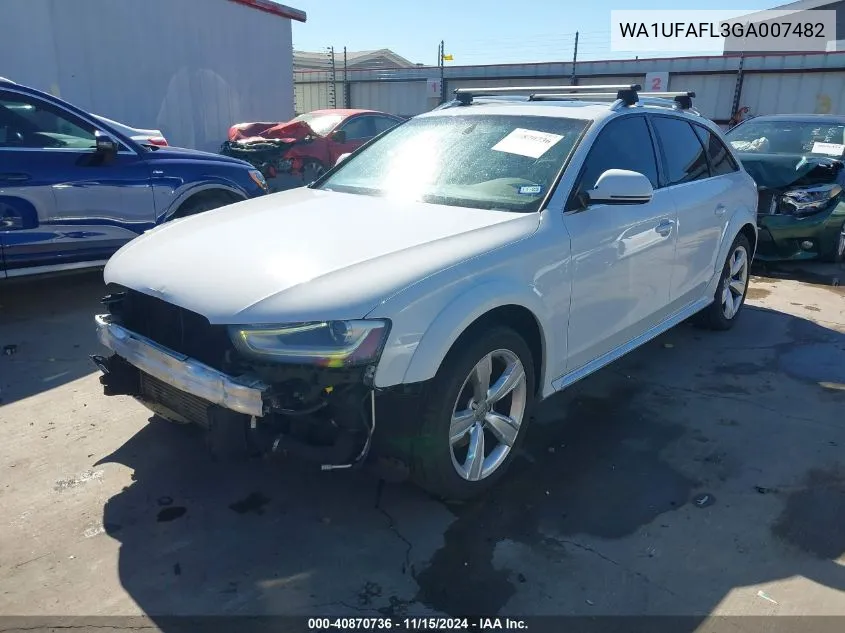 2016 Audi Allroad 2.0T Premium VIN: WA1UFAFL3GA007482 Lot: 40870736