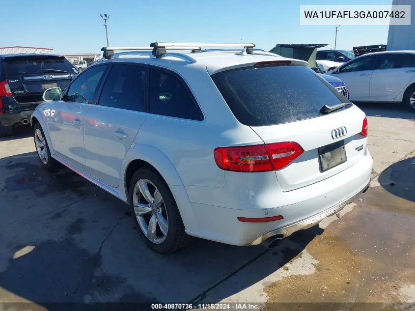 2016 Audi Allroad 2.0T Premium VIN: WA1UFAFL3GA007482 Lot: 40870736