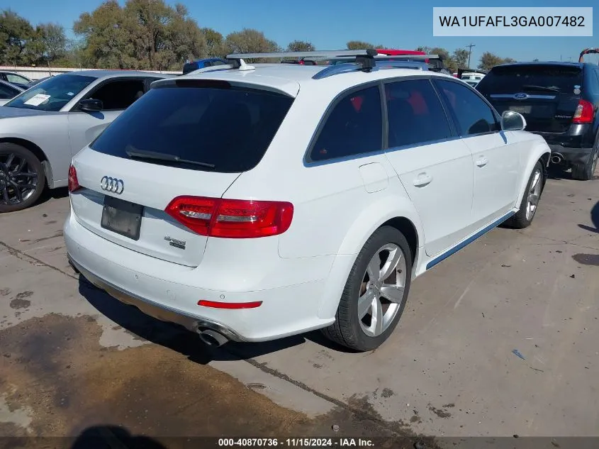 2016 Audi Allroad 2.0T Premium VIN: WA1UFAFL3GA007482 Lot: 40870736