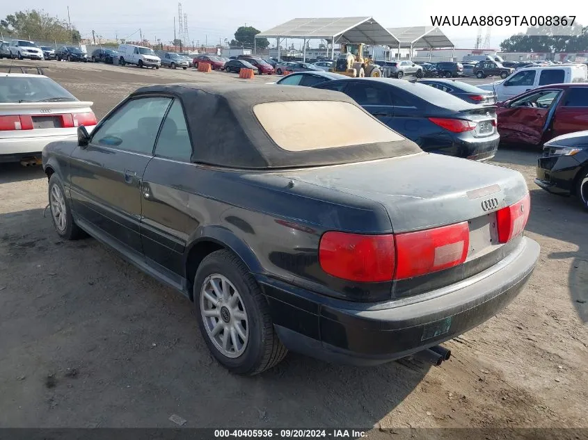 1996 Audi Cabriolet VIN: WAUAA88G9TA008367 Lot: 40405936