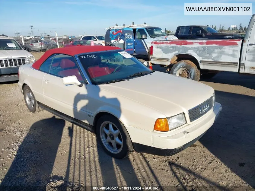 1997 Audi Cabriolet VIN: WAUAA88GXVN001102 Lot: 40540527