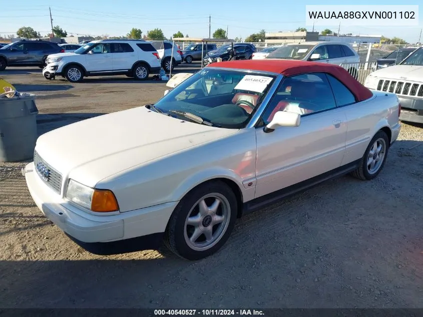 1997 Audi Cabriolet VIN: WAUAA88GXVN001102 Lot: 40540527