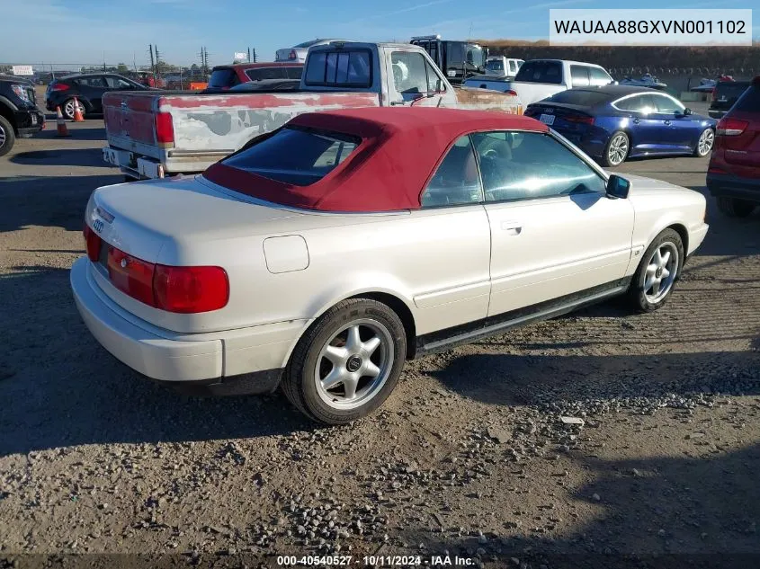 1997 Audi Cabriolet VIN: WAUAA88GXVN001102 Lot: 40540527