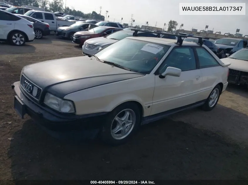 WAUGE58B2LA017347 1990 Audi Coupe Quattro