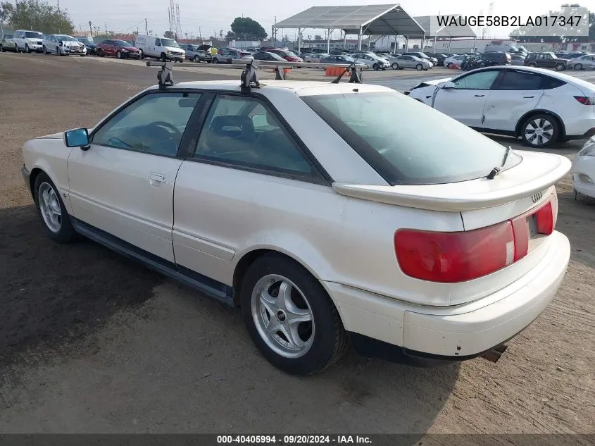 WAUGE58B2LA017347 1990 Audi Coupe Quattro