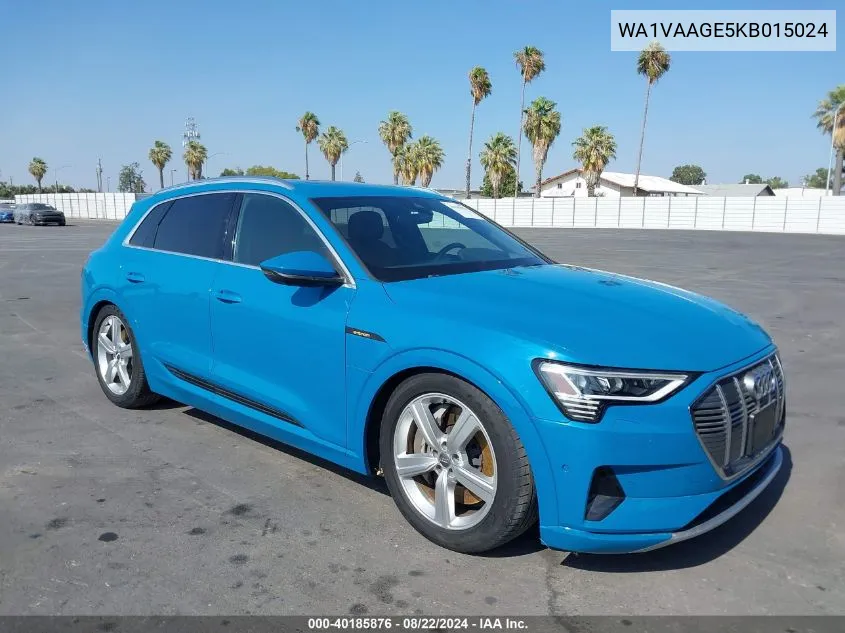 WA1VAAGE5KB015024 2019 Audi E-Tron Premium Plus