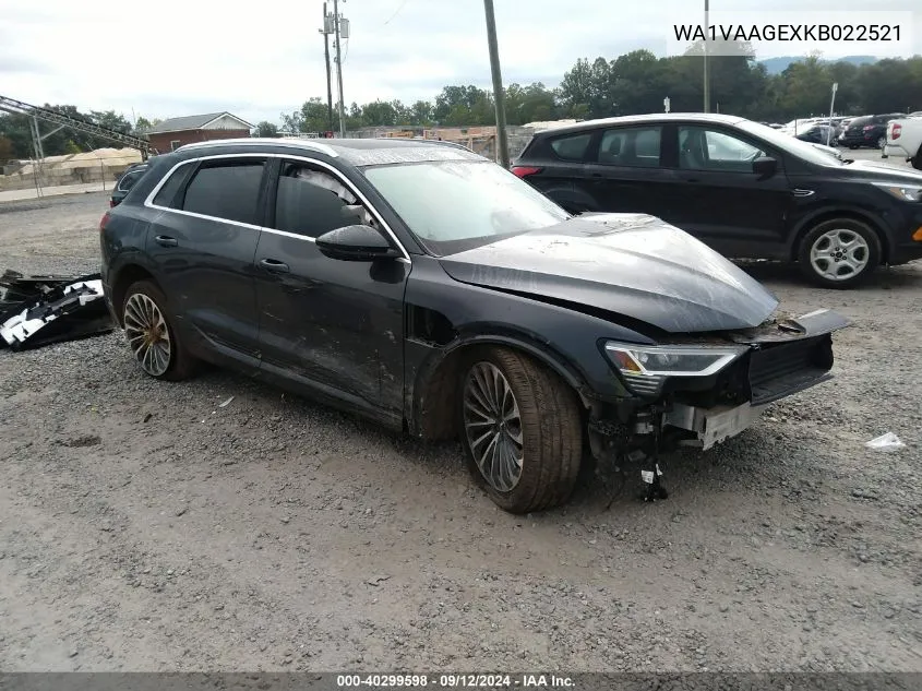 WA1VAAGEXKB022521 2019 Audi E-Tron Premium Plus