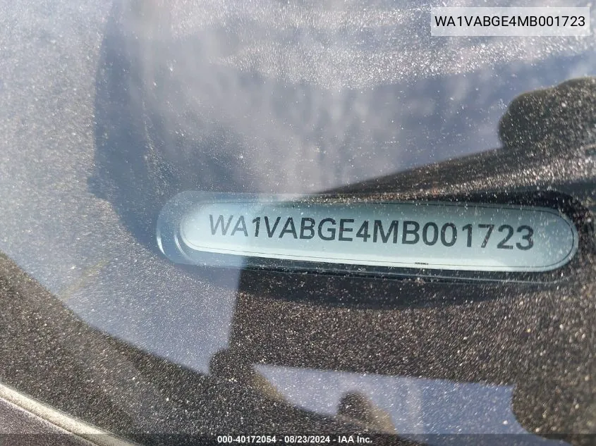 WA1VABGE4MB001723 2021 Audi E-Tron Prestige Quattro