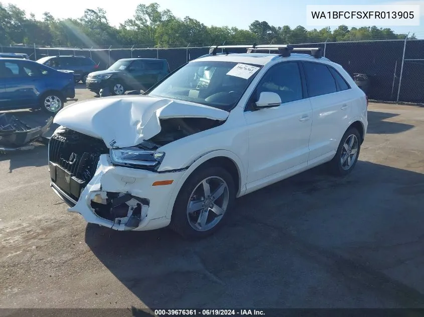 2015 Audi Q3 2.0T Premium Plus VIN: WA1BFCFSXFR013905 Lot: 39676361