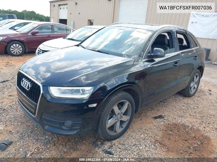 WA1BFCFSXFR007036 2015 Audi Q3 2.0T Premium Plus