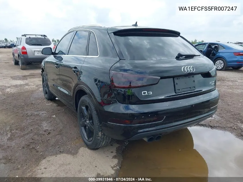 WA1EFCFS5FR007247 2015 Audi Q3 2.0T Premium Plus