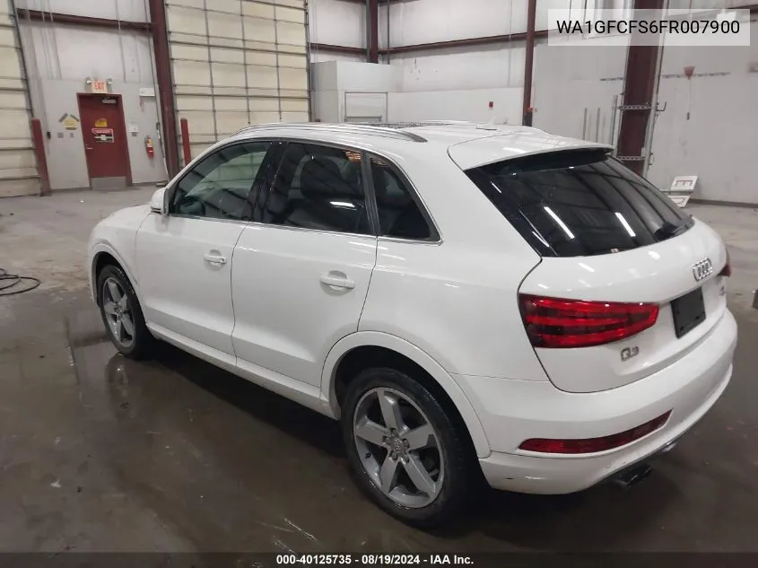 2015 Audi Q3 2.0T Premium Plus VIN: WA1GFCFS6FR007900 Lot: 40125735