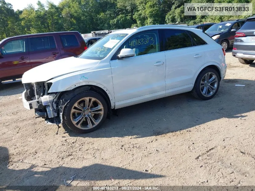 2015 Audi Q3 2.0T Premium Plus VIN: WA1GFCFS3FR013833 Lot: 40183213