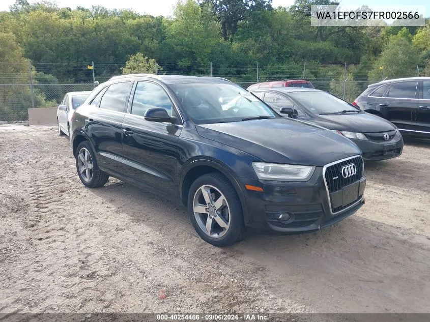 2015 Audi Q3 Premium Plus VIN: WA1EFCFS7FR002566 Lot: 40254466