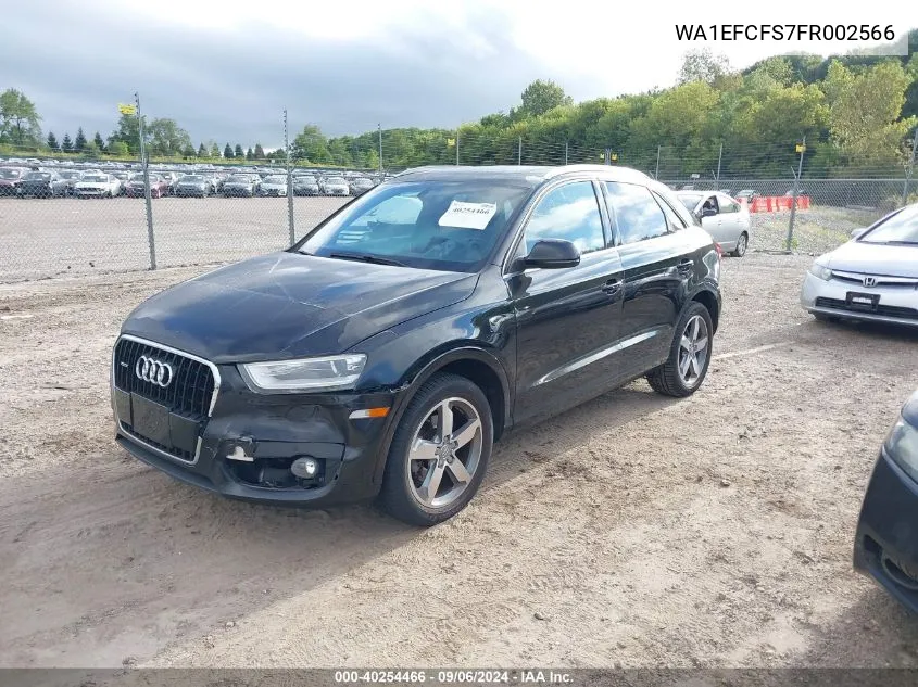 2015 Audi Q3 2.0T Premium Plus VIN: WA1EFCFS7FR002566 Lot: 40254466