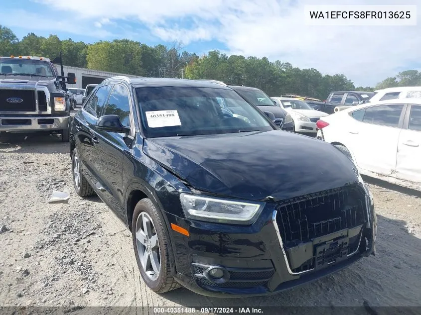 2015 Audi Q3 2.0T Premium Plus VIN: WA1EFCFS8FR013625 Lot: 40351488