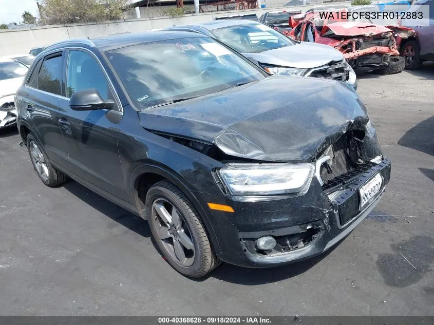 2015 Audi Q3 2.0T Premium Plus VIN: WA1EFCFS3FR012883 Lot: 40368628