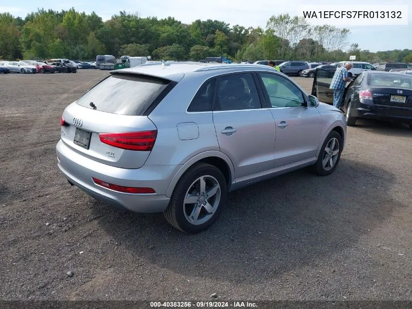 2015 Audi Q3 2.0T Premium Plus VIN: WA1EFCFS7FR013132 Lot: 40383256