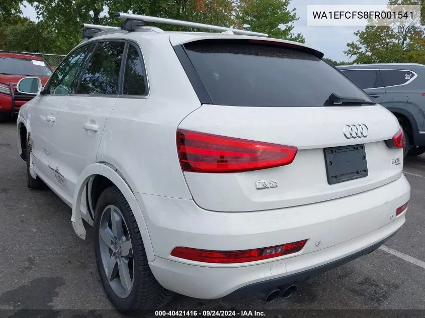 2015 Audi Q3 2.0T Premium Plus VIN: WA1EFCFS8FR001541 Lot: 40421416