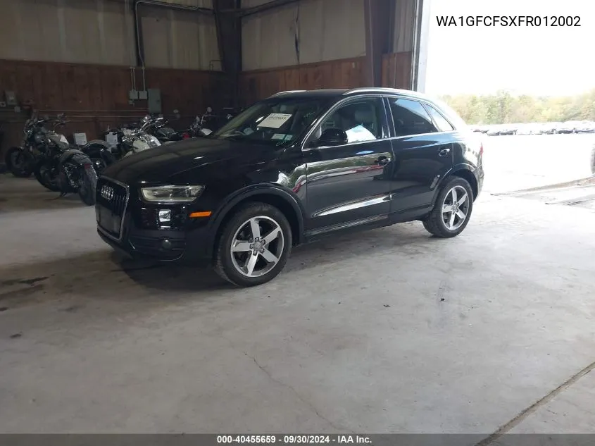 WA1GFCFSXFR012002 2015 Audi Q3 2.0T Premium Plus