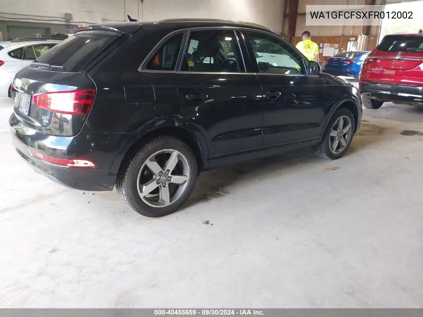 WA1GFCFSXFR012002 2015 Audi Q3 2.0T Premium Plus