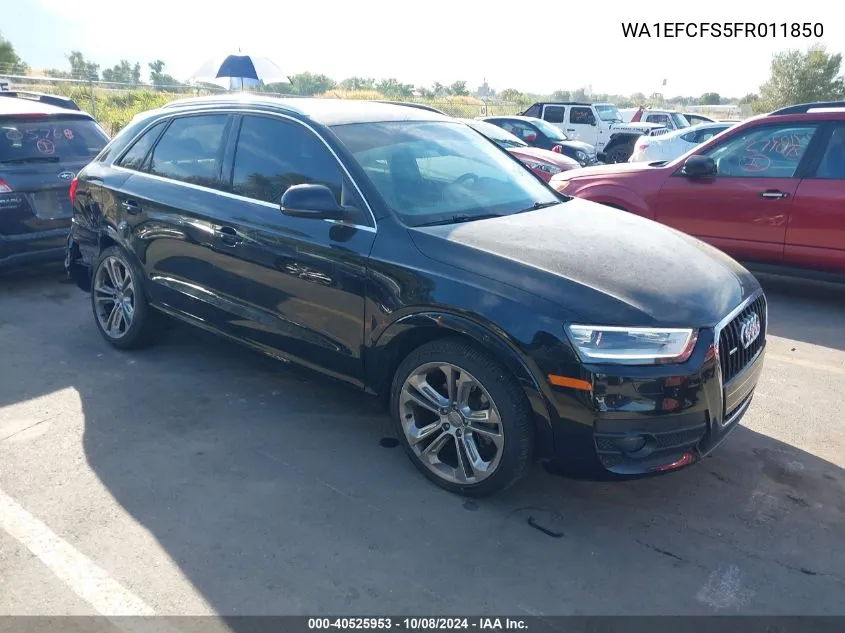 2015 Audi Q3 2.0T Premium Plus VIN: WA1EFCFS5FR011850 Lot: 40525953