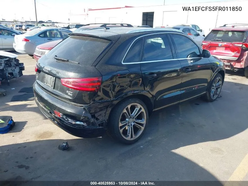 2015 Audi Q3 2.0T Premium Plus VIN: WA1EFCFS5FR011850 Lot: 40525953