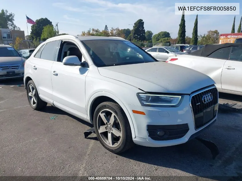 2015 Audi Q3 2.0T Premium Plus VIN: WA1EFCFS8FR005850 Lot: 40559704