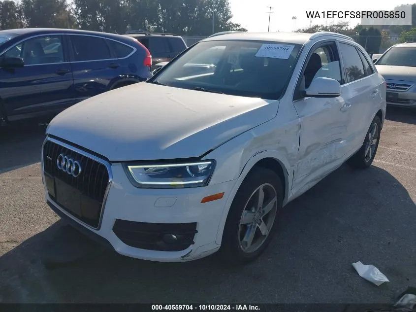 2015 Audi Q3 2.0T Premium Plus VIN: WA1EFCFS8FR005850 Lot: 40559704