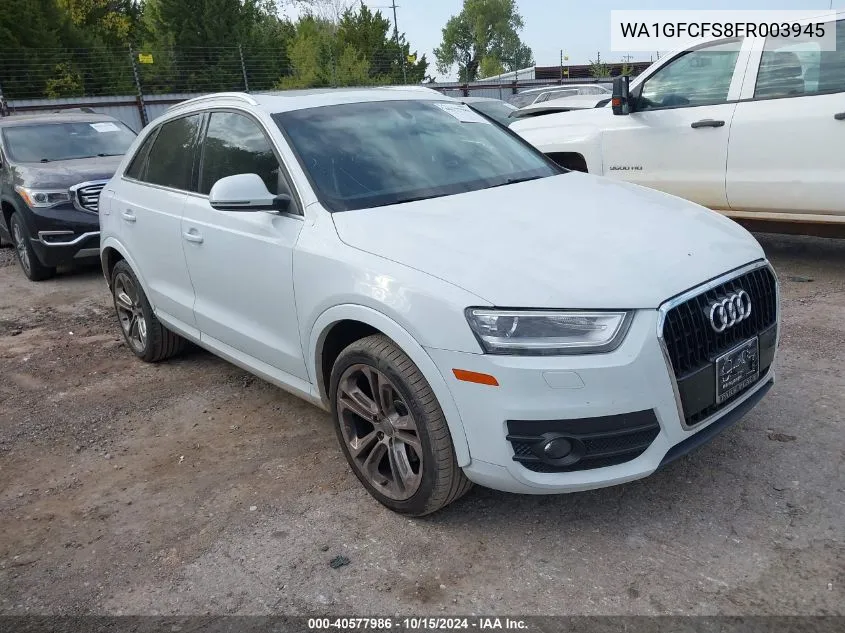 2015 Audi Q3 2.0T Premium Plus VIN: WA1GFCFS8FR003945 Lot: 40577986