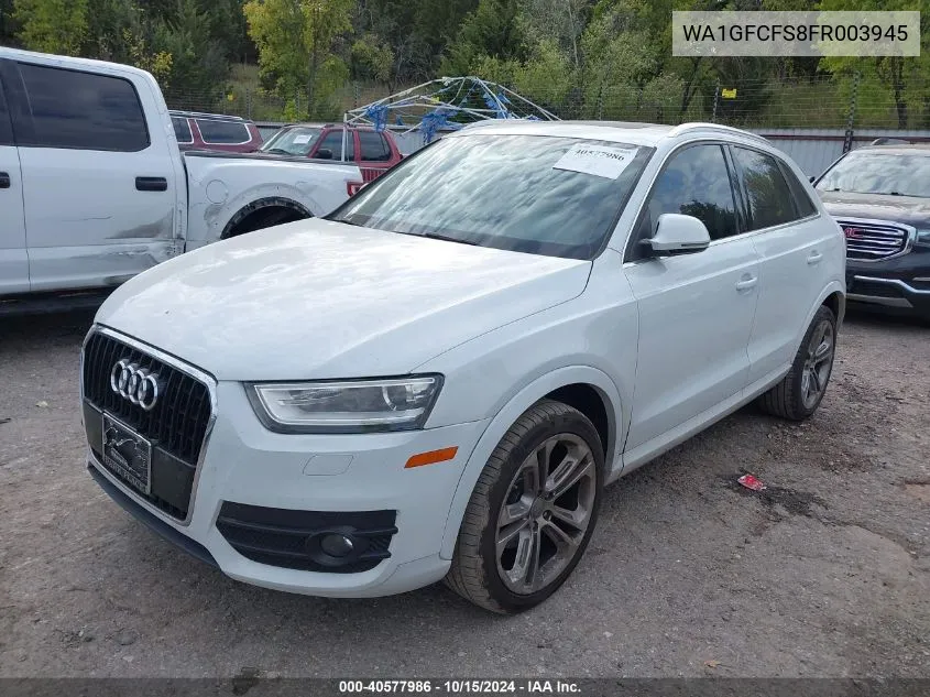 2015 Audi Q3 2.0T Premium Plus VIN: WA1GFCFS8FR003945 Lot: 40577986