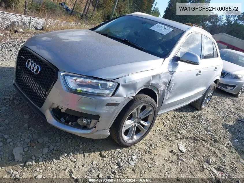 2015 Audi Q3 2.0T Premium Plus VIN: WA1GFCFS2FR008672 Lot: 40793450