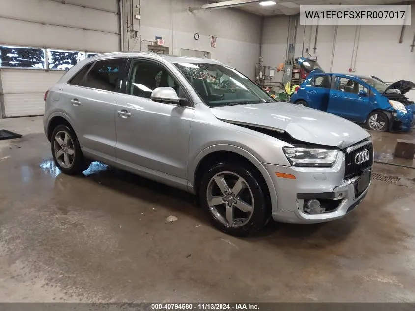 2015 Audi Q3 2.0T Premium Plus VIN: WA1EFCFSXFR007017 Lot: 40794580