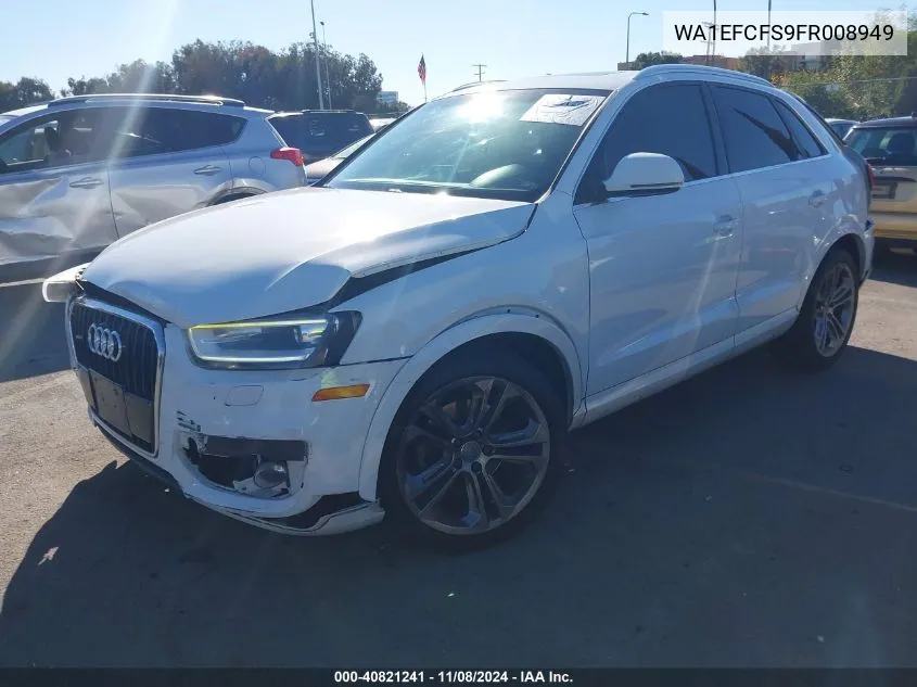 2015 Audi Q3 2.0T Premium Plus VIN: WA1EFCFS9FR008949 Lot: 40821241